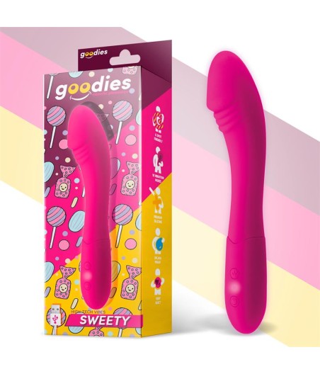 Sweety Vibrador Punto G USB Silicona Fuchsia