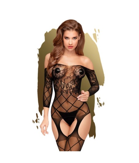 Bodystocking Top-Notch Negro