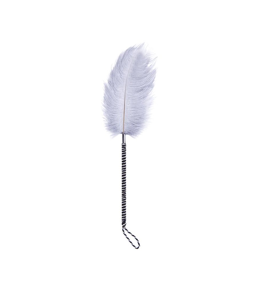 Plumas Estimuladoras 46 cm Blanco Negro