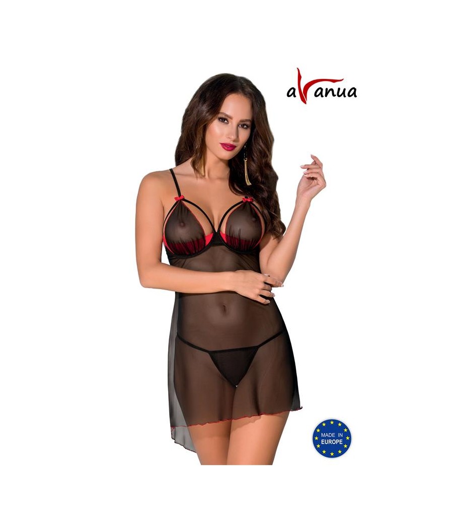 CYRA Chemise Rojo Negro