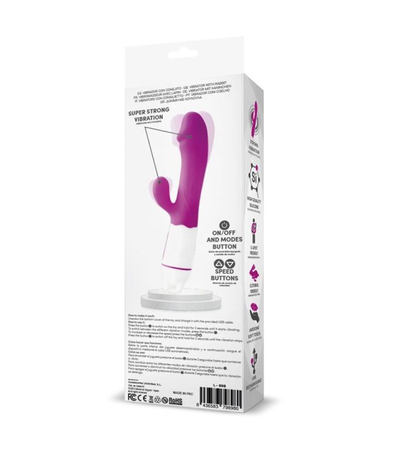 Ellys Vibrador USB 36 Funciones Silicona Purpura