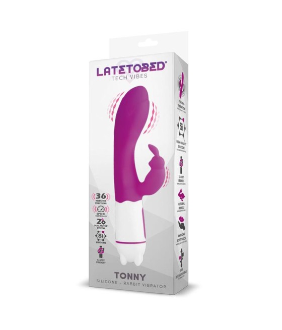 Tonny Vibrador USB Punto G 36 Funciones Silicona Purpura