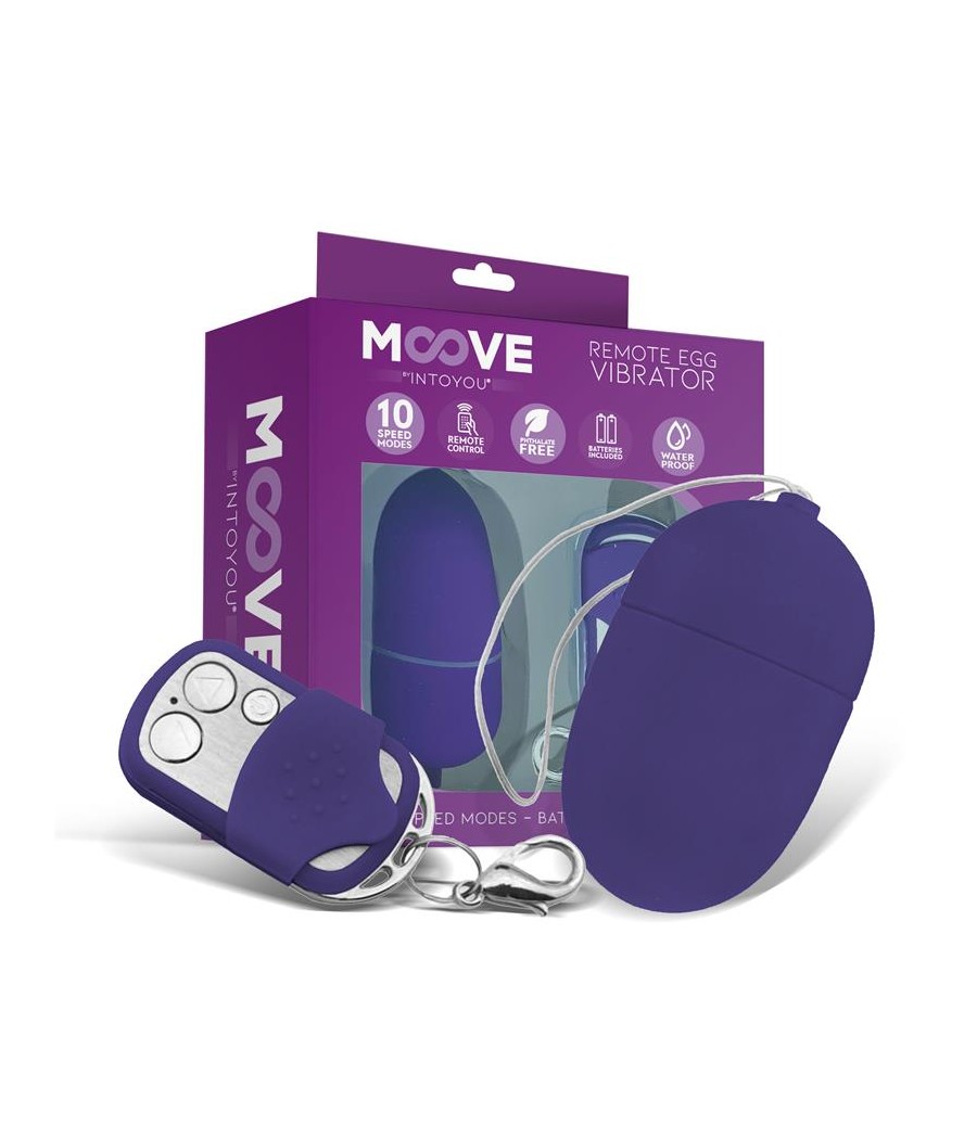 Huevo Vibrador con Contol Remoto Tamano Mediano Purpura