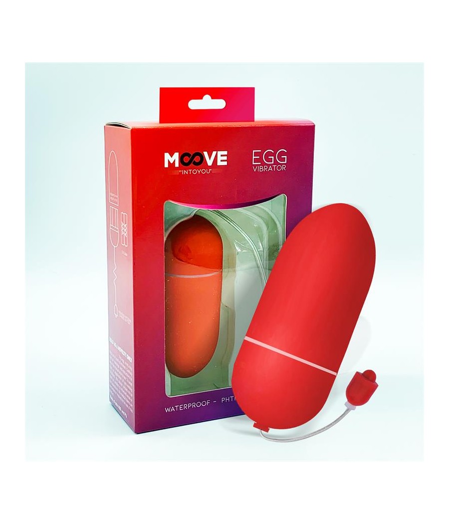 Huevo Vibrador 10 Funciones Rojo