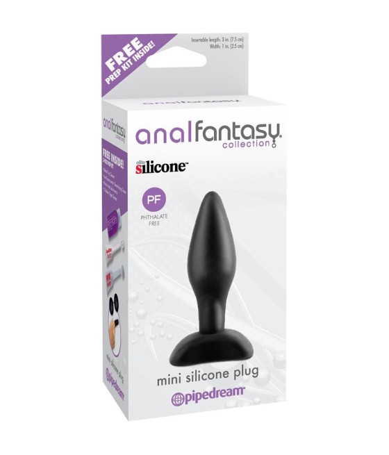 Plug Anal Mini Silicona Color Negro