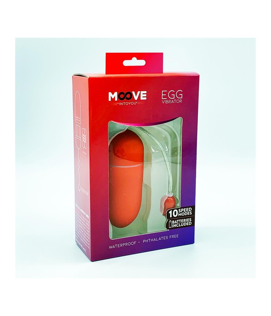 Huevo Vibrador 10 Funciones Rojo