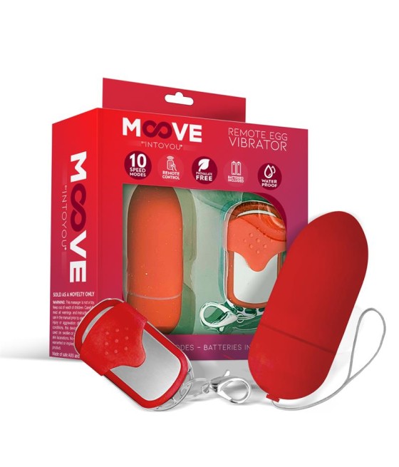 Huevo Vibrador con Control Remoto Rojo