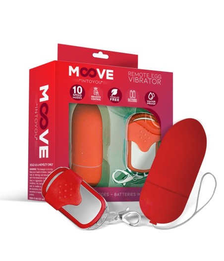 Huevo Vibrador con Control Remoto Rojo