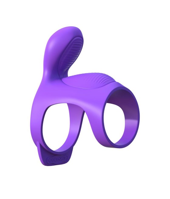 Fantasy C Ringz Anillo Vibrador para Parejas Ultimate Cage Purpura