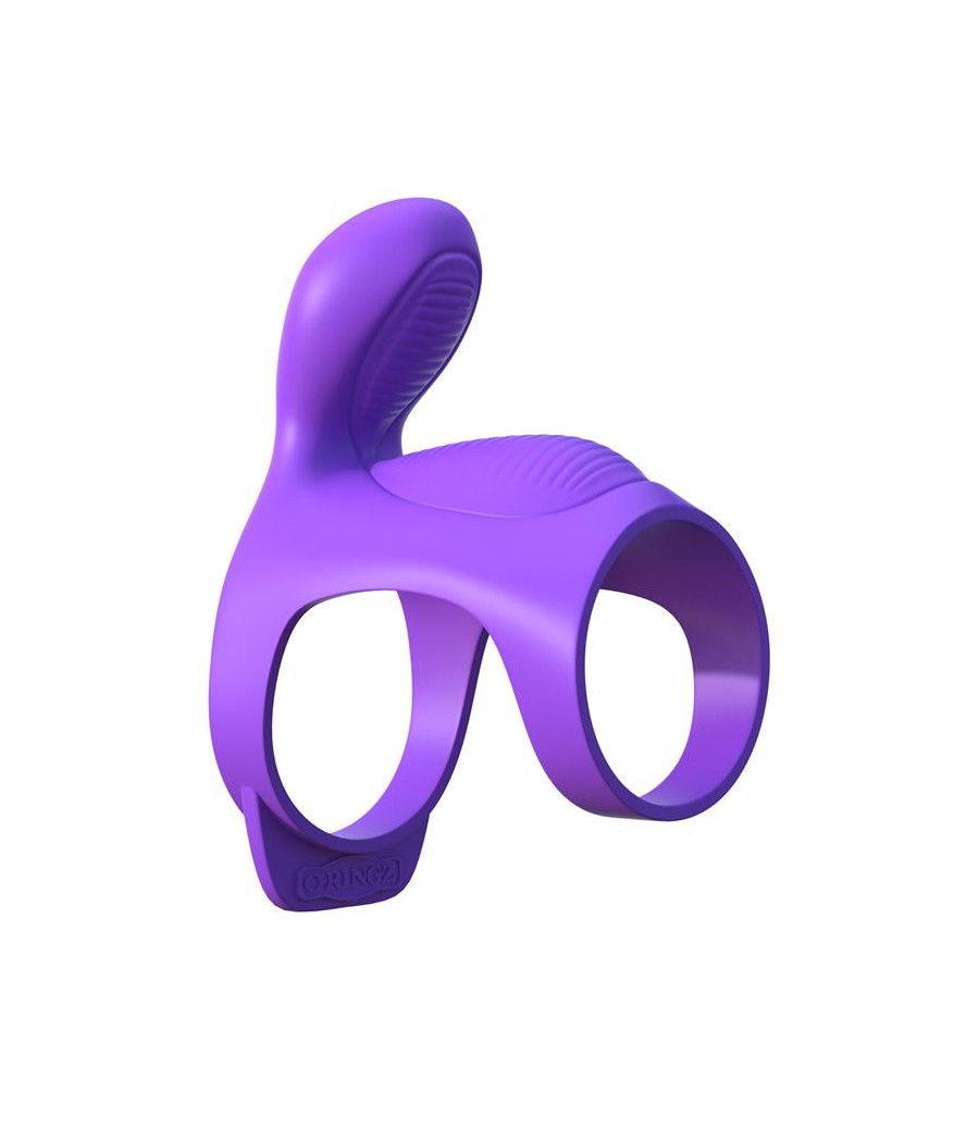 Fantasy C Ringz Anillo Vibrador para Parejas Ultimate Cage Purpura