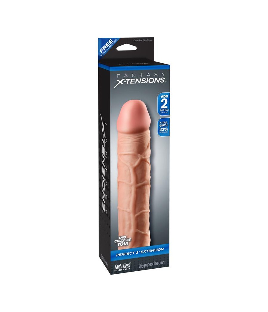 Fantasy X tensions Perfect 51 cm Extension de Pene Color Natural