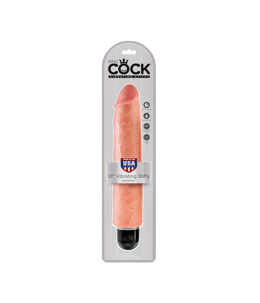 King Cock Vibrador Stiffy de 10 Color Natural