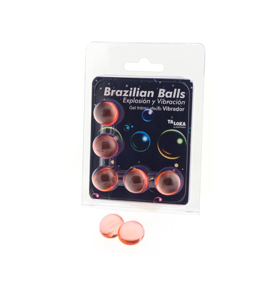 Set 5 Brazilian Balls Gel Excitante Efecto Vibracion