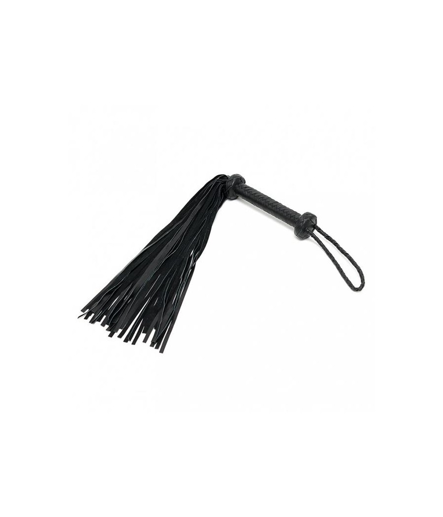 Flogger Trenzado Cuero Negro