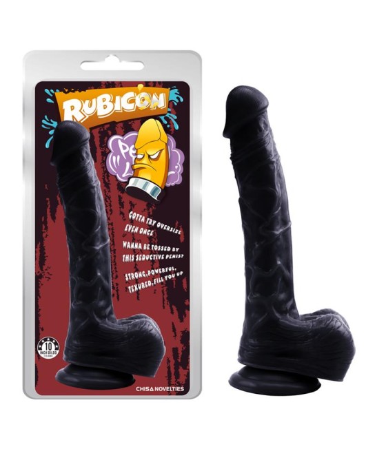 Dildo Leviathan 25.5 x 4.5 cm Negro