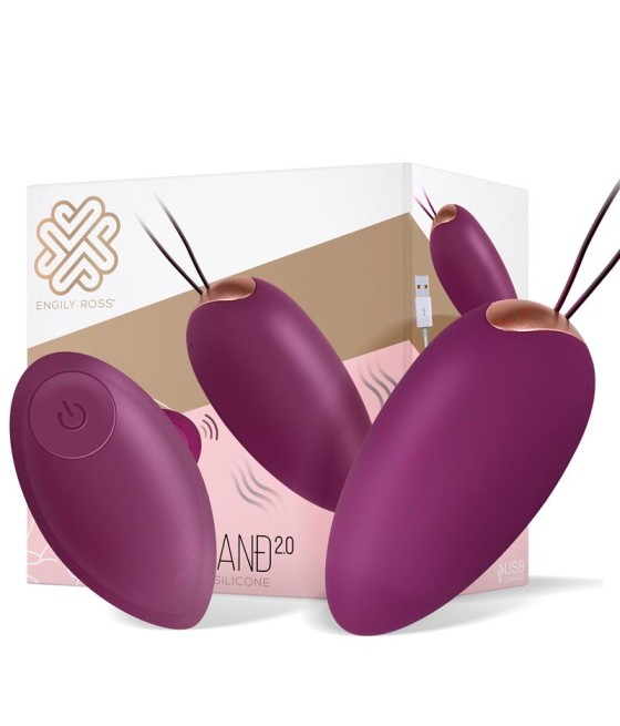 Garland 20 Huevo Vibrador Control Remoto USB Silicona Liquida Inyectada