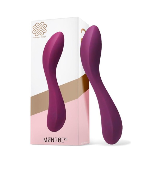 Monroe 20 Vibrador Silicona Liquida Inyectada USB Purpura