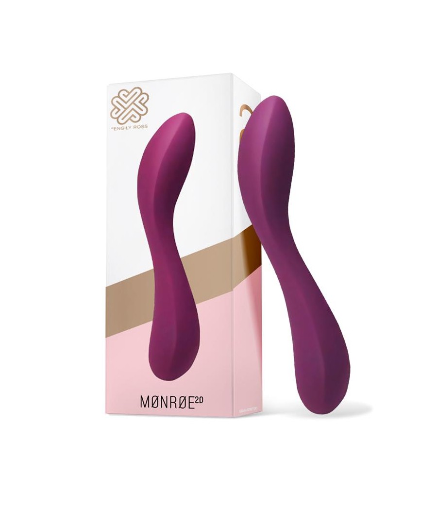 Monroe 20 Vibrador Silicona Liquida Inyectada USB Purpura