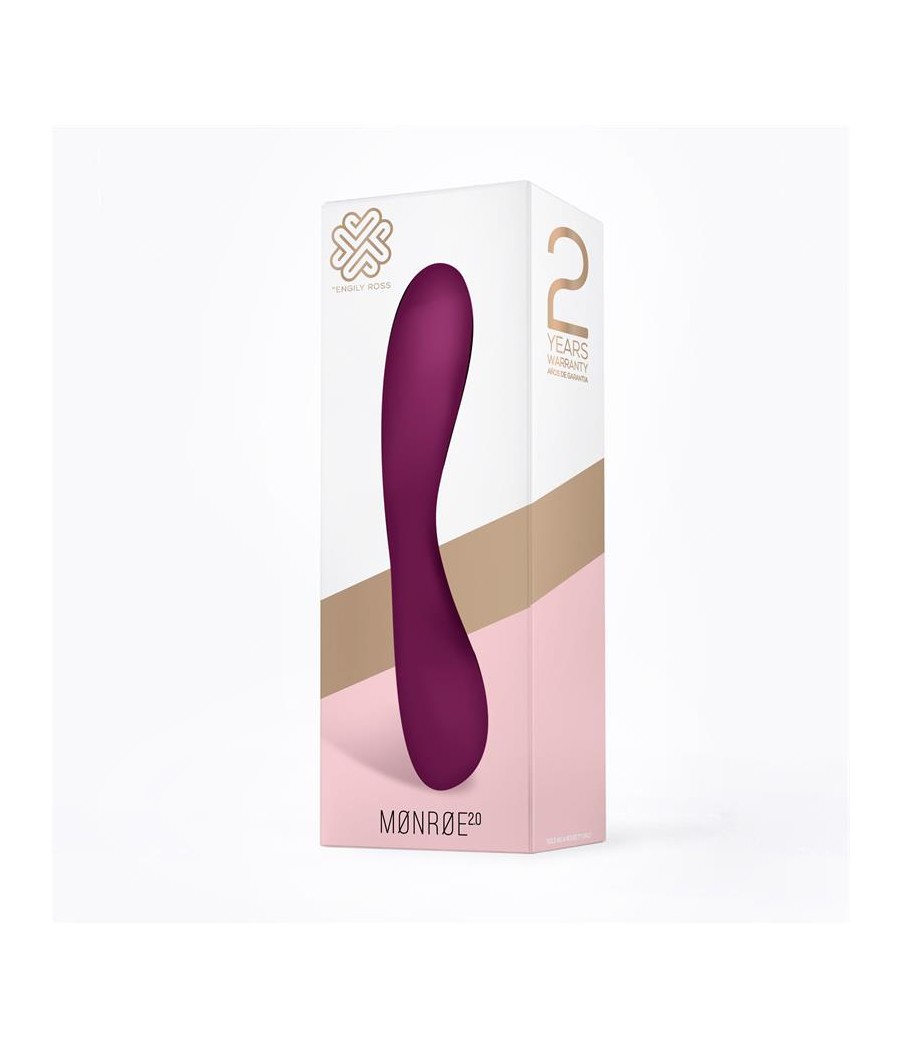 Monroe 20 Vibrador Silicona Liquida Inyectada USB Purpura