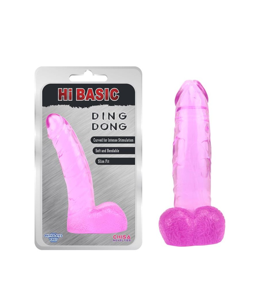 Dildo Ding Dong Transparente Pink