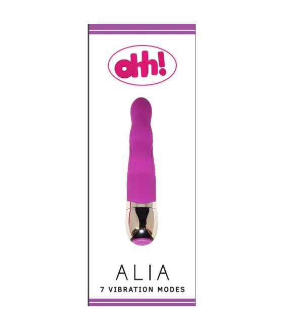 Vibrador Alia Purpura Silicona 175 x 32 cm