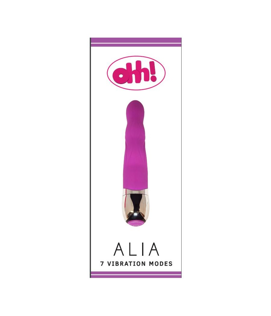 Vibrador Alia Purpura Silicona 175 x 32 cm