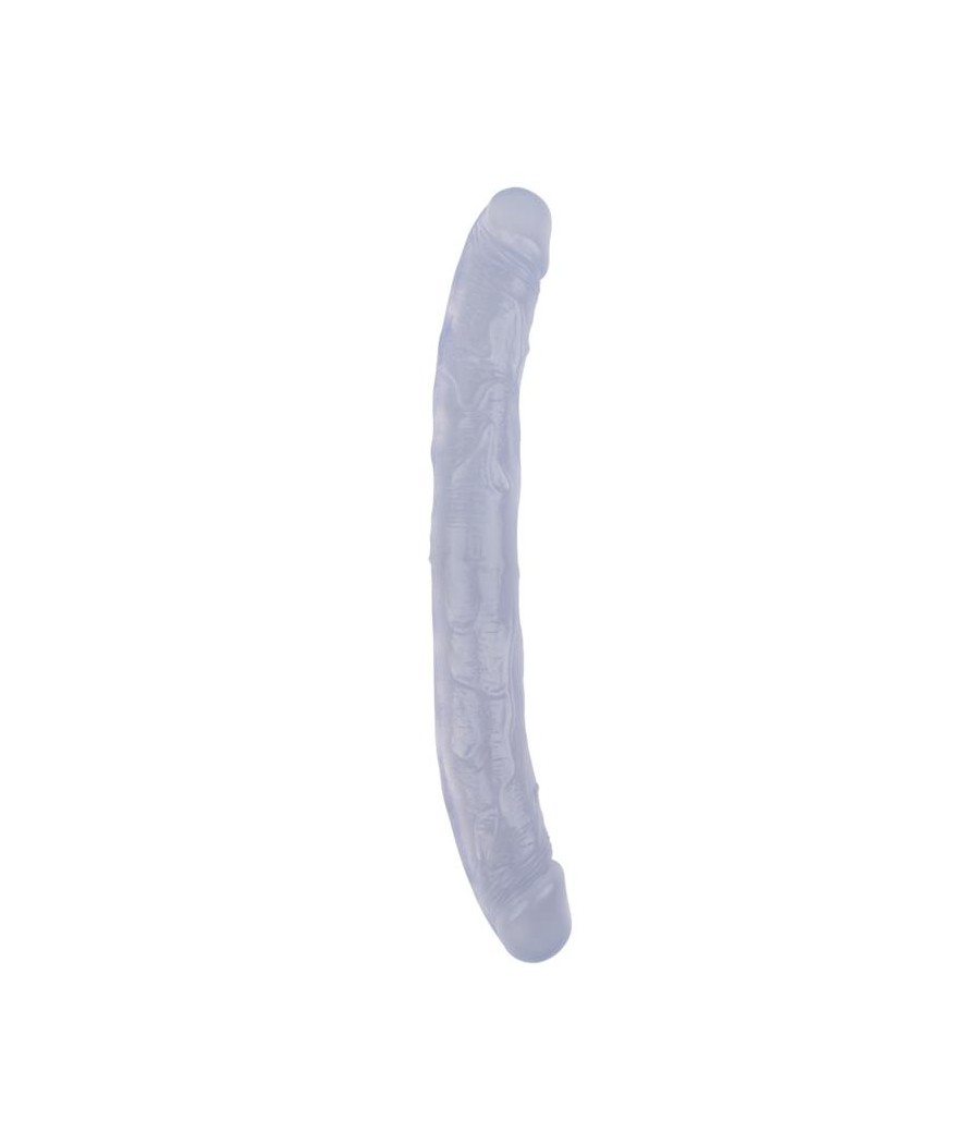 Dildo Doble Hi Rubber 128 Transparente