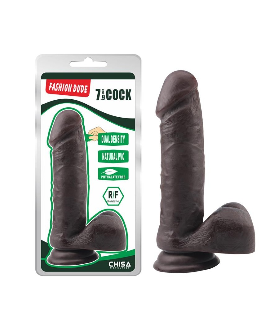 Dildo Dual Density Fashion Dude 79 Marron