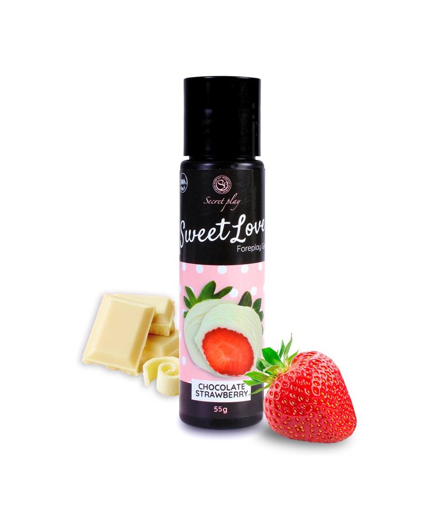 Sweet Love Lubricante Fresa Chocolate Blanco 60 ml