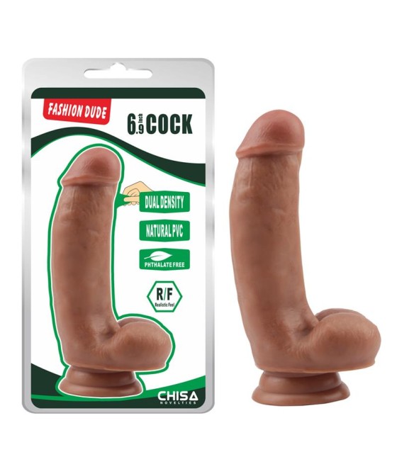 Dildo Dual Density Fashion Dude 69 Bronceado