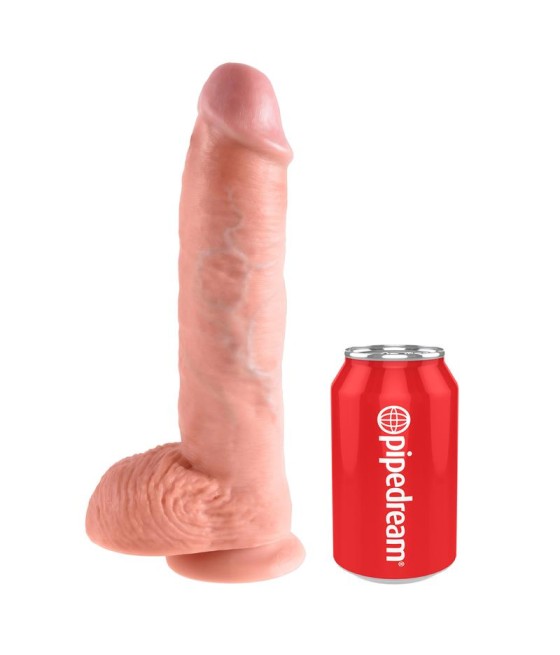 King Cock Pene con Testiculos de 10 Color Natural