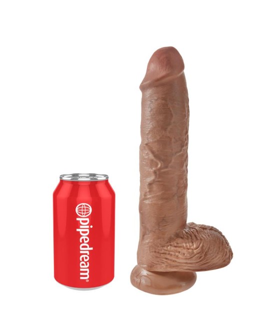 King Cock Pene con Testiculos de 10 Bronceado