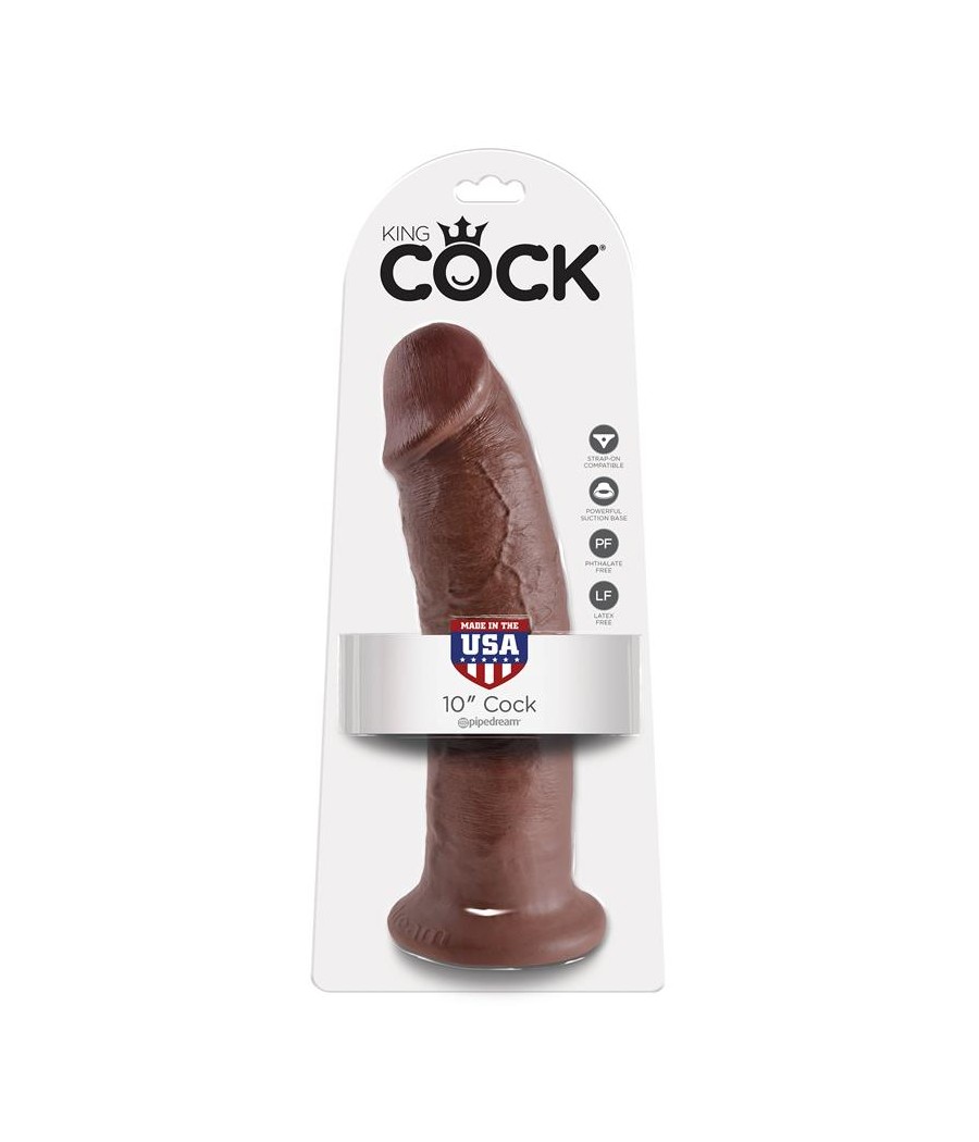 King Cock Pene de 10 Color Marron