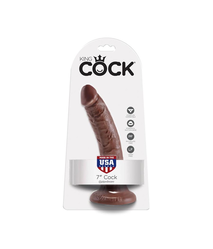 King Cock Pene de 1778 cm Color Marron