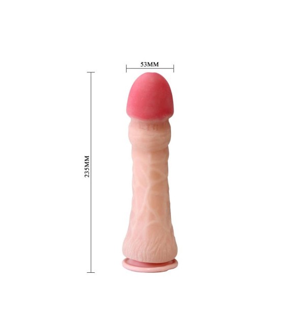 Baile Dildo con Ventosa Color Natural 235 cm