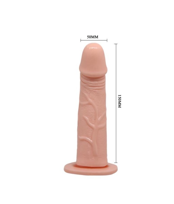 Baile Arnes con Dildo Vibrador Natural 15 cm