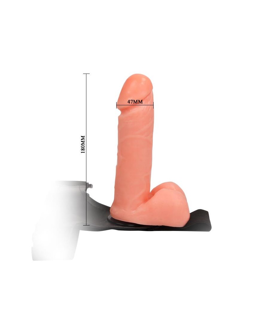 Arnes con Dildo y Testiculos 175 cm