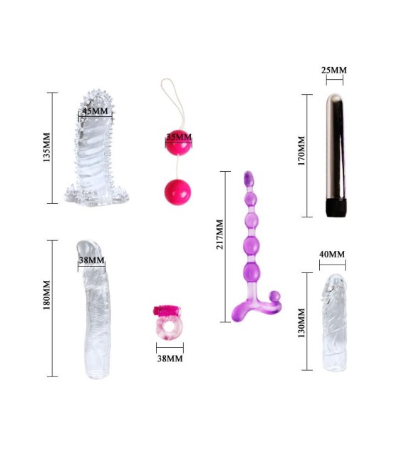 Kit de Vibrador y Fundas para el Pene