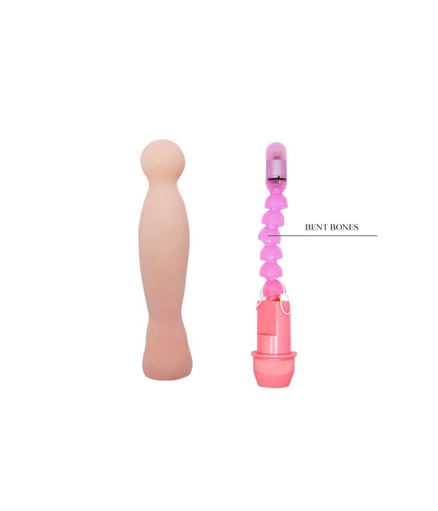 Dildo VIbrador Color Natural 22 cm