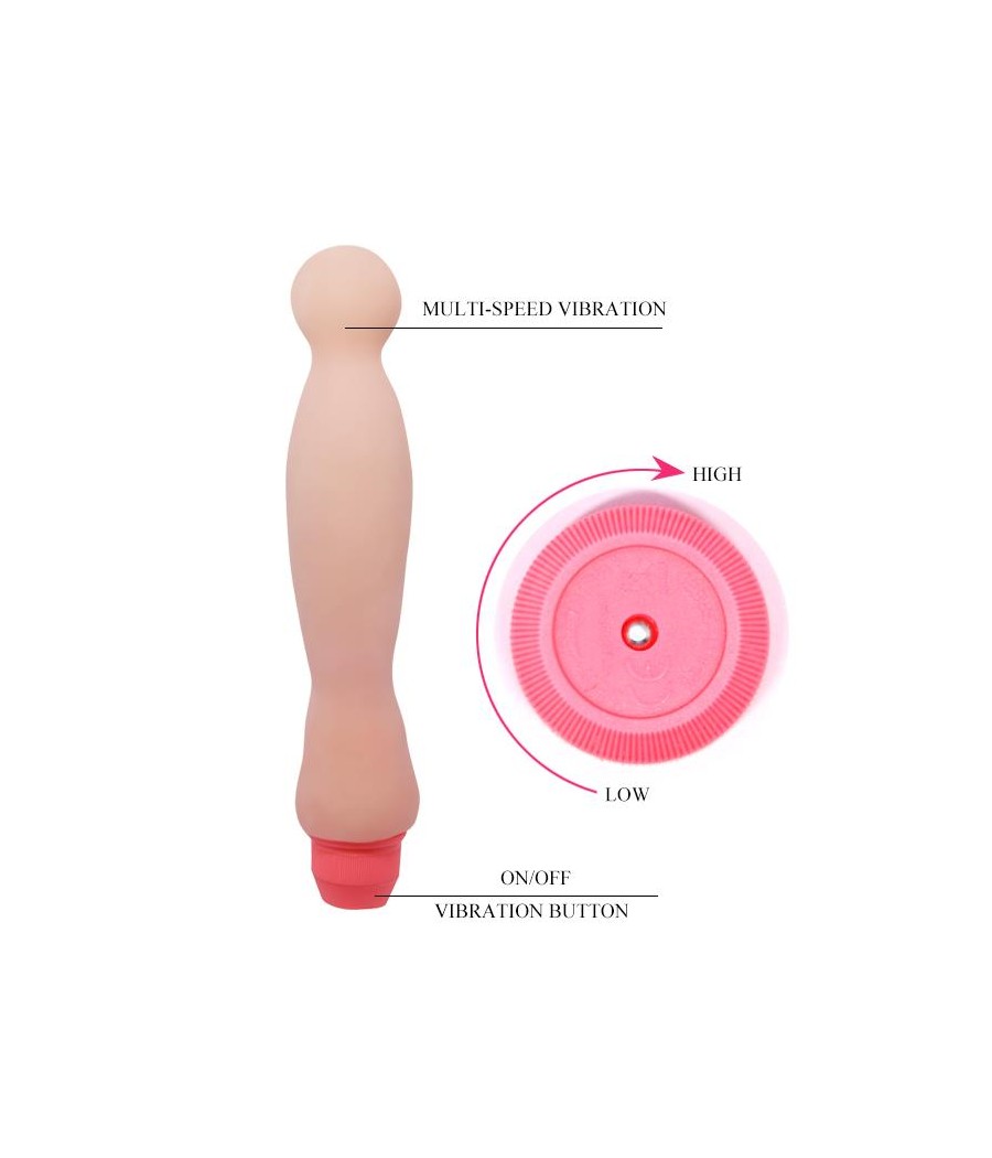 Dildo VIbrador Color Natural 22 cm