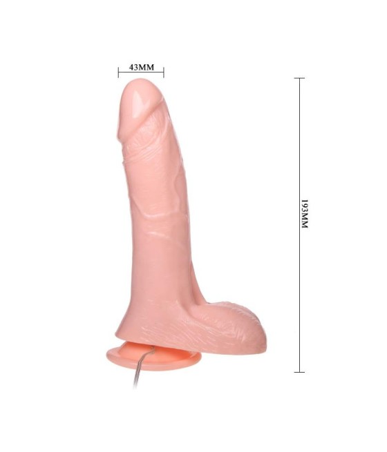 Baile Dildo con Bomba Color Natural