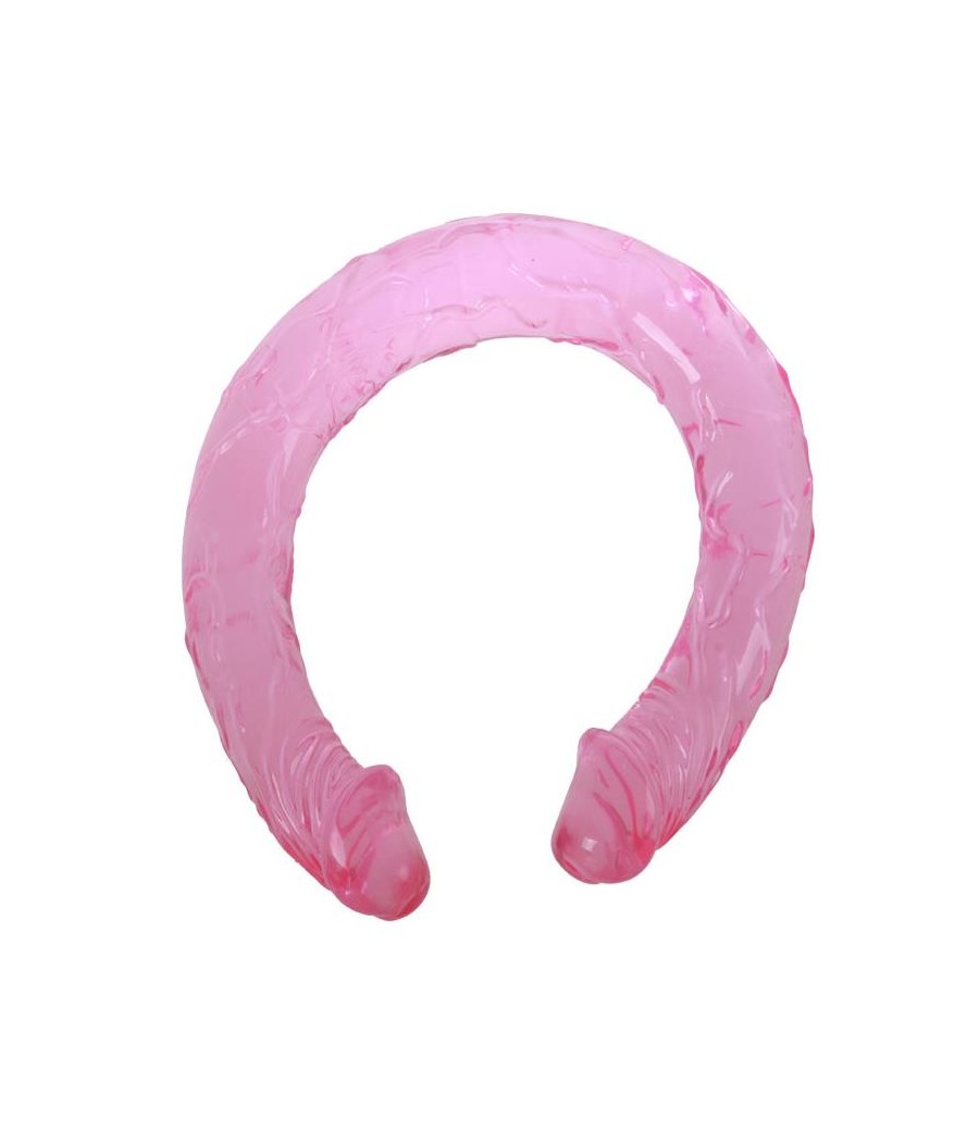 Dildo Doble Color Rosa 44 cm