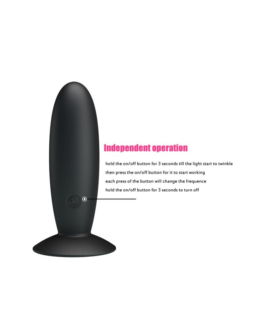 Pretty Love Plug Anal Vibrador Color Negro