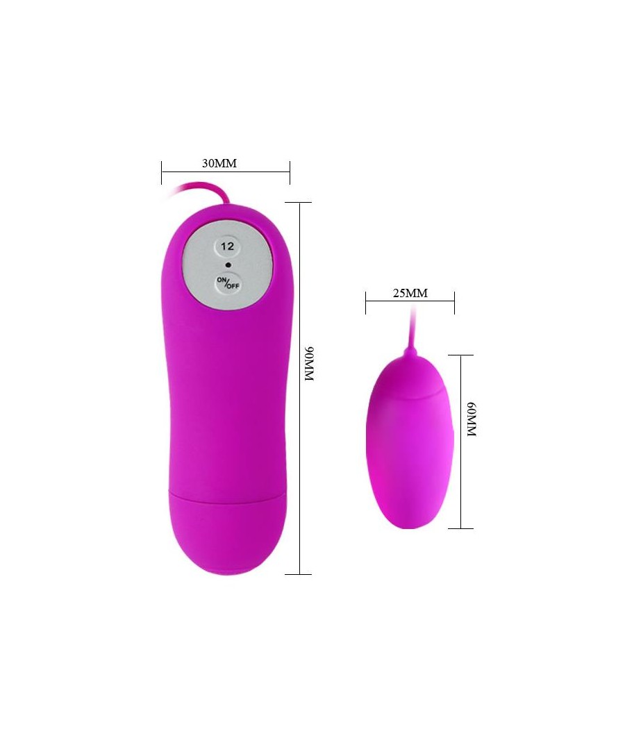 Pretty Love Huevo Vibrador Eunice Color Purpu CL70