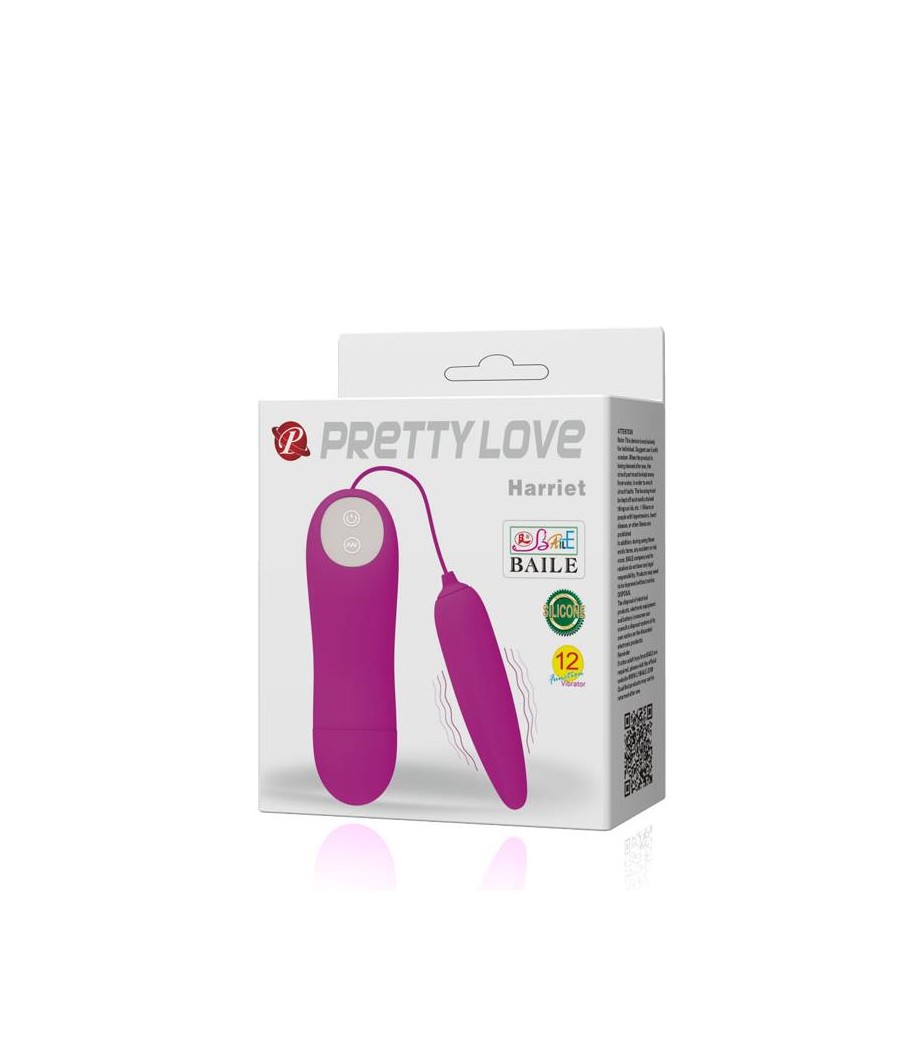 Pretty Love Huevo Vibrador Harriet Color Purp CL70