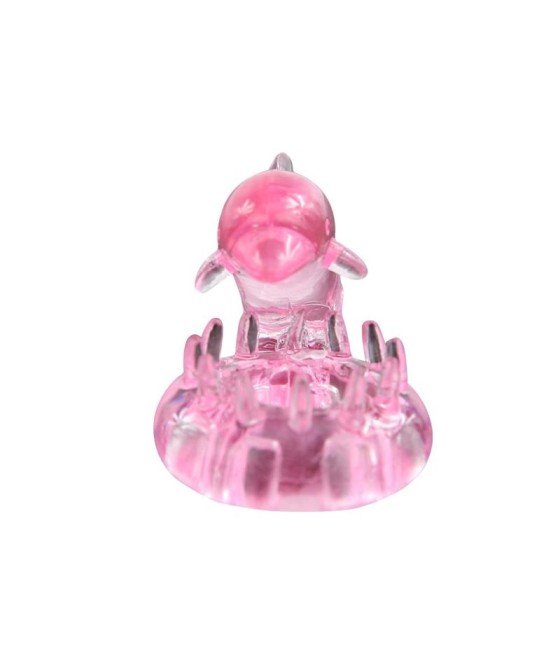 Anillo Vibrador Love Dolphig Ring Rosa