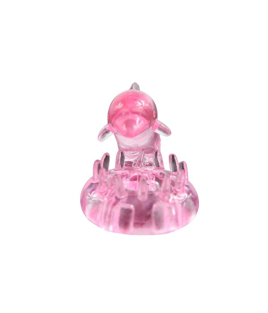 Anillo Vibrador Love Dolphig Ring Rosa