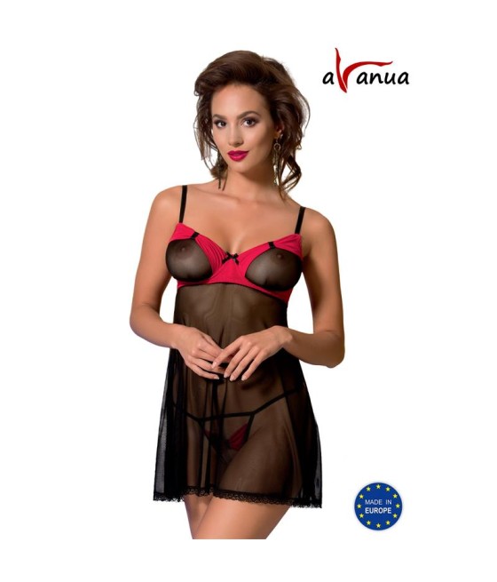 VALENTIN Chemise Negro/Rojo