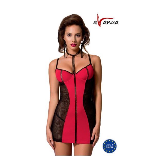 COLINE Chemise Rojo Negro