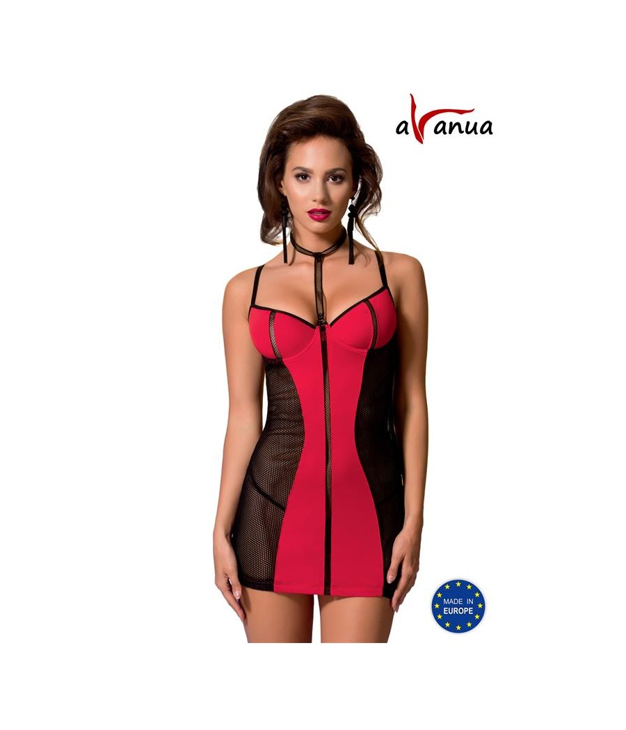 COLINE Chemise Rojo Negro